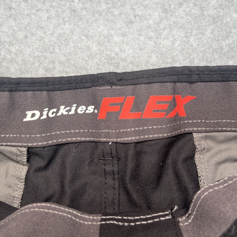 Dickies Flex Active Waist Twill Cargo Work Pant 34x34 (34x33) Black Straight Leg - Picture 9 of 15